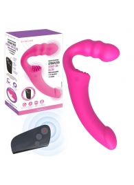 Розовый безремневой страпон Straples Strap-On Dildo - Erokay - купить с доставкой в Туле