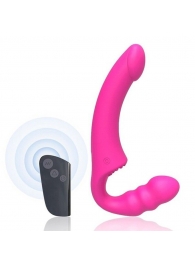 Розовый безремневой страпон Straples Strap-On Dildo - Erokay - купить с доставкой в Туле
