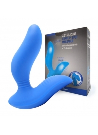 Синий вибромассажер простаты 3,5’’ Curve P-spot Massager - 12 см. - Erokay - в Туле купить с доставкой