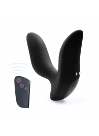 Черный вибромассажер простаты 3,5’’ Remote Control Curve P-spot Massager - 12 см. - Erokay - в Туле купить с доставкой