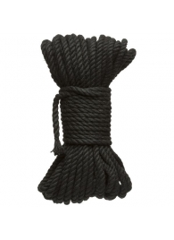 Черная верёвка для связывания и фиксации Bind Tie - 15,24 м. - Doc Johnson - купить с доставкой в Туле