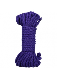 Фиолетовая верёвка для связывания и фиксации Bind Tie - 9,14 м. - Doc Johnson - купить с доставкой в Туле