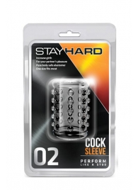 Прозрачная насадка на пенис с шишечками STAY HARD COCK SLEEVE 02 CLEAR - Blush Novelties - в Туле купить с доставкой