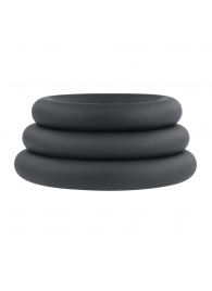 Набор из 3 черных эрекционных колец 3 Ring Circus - Selopa - в Туле купить с доставкой