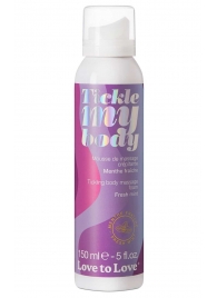 Массажная хрустящая пенка Tickle My Body Fresh Mint с ароматом мяты - 150 мл. - Love to Love - купить с доставкой в Туле
