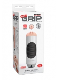 Мастурбатор-вагина Extreme Toyz Mega Grip Vibrating Stroker Mouth - Pipedream - в Туле купить с доставкой