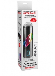 Перезаряжаемый мастурбатор-ротик Extreme Toyz Rechargeable Roto-Bator Mouth - Pipedream - в Туле купить с доставкой