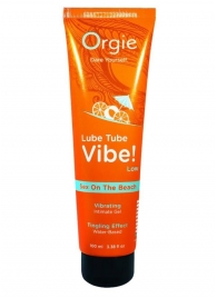 Гель с эффектом вибрации Lube Tube Vibe Low Sex On The Beach - 100 мл. - ORGIE - купить с доставкой в Туле