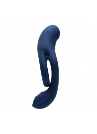 Синее эрекционное виброкольцо с двойным подхватом мошонки Ring Around The Rosy - Zero Tolerance - в Туле купить с доставкой