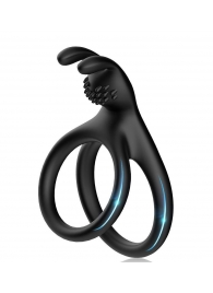 Черное эрекционное кольцо с подхватом мошонки - Boys of Toys - в Туле купить с доставкой