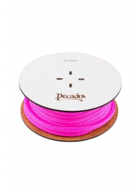 Розовая веревка для шибари на катушке - 10 м. - Pecado - купить с доставкой в Туле