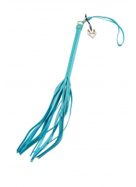 Голубая кожаная плеть - 50 см. - Pecado - купить с доставкой в Туле