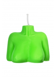 Зеленая сувенирная свеча «Женский силуэт» - Pecado - купить с доставкой в Туле