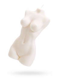 Белая интерьерная свеча в форме женского торса - 850 гр. - Pecado - купить с доставкой в Туле