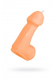 Оранжевая свеча в форме пениса - 47 гр. - Pecado - купить с доставкой в Туле