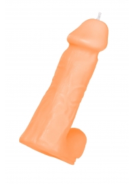 Оранжевая сувенирная свеча «Пенис» - Pecado - купить с доставкой в Туле