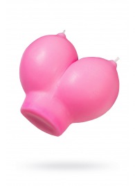 Розовая свеча «Сиськи» - 150 гр. - Pecado - купить с доставкой в Туле