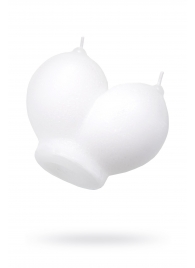 Белая сувенирная свеча «Сиськи» - Pecado - купить с доставкой в Туле