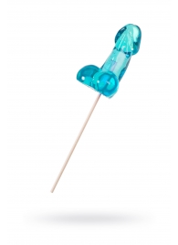 Голубой леденец в форме члена со вкусом блю кюрасао - 80 гр. - Sosuчki - купить с доставкой в Туле