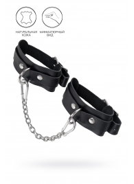 Черные мини-оковы со скруглёнными углами - Pecado - купить с доставкой в Туле