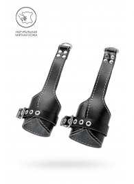 Черные подвесы с белой строчкой - Pecado - купить с доставкой в Туле