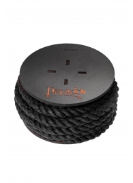 Черная веревка для шибари на катушке - 5 м. - Pecado - купить с доставкой в Туле