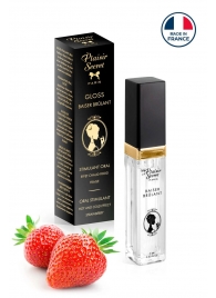 Стимулирующий блеск для губ со вкусом клубники - 7 мл. - Plaisir Secret - купить с доставкой в Туле