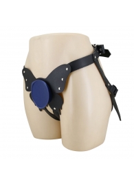 Синие трусики харнесс с платформой Caludio II - Baile - купить с доставкой в Туле