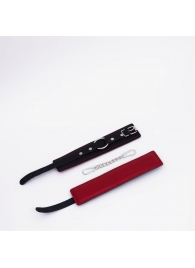 Черно-красные кожаные оковы - Crazy Handmade - купить с доставкой в Туле