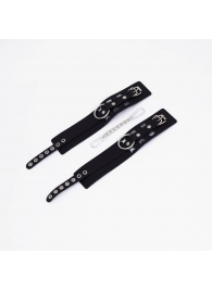 Черные кожаные оковы Sex - Crazy Handmade - купить с доставкой в Туле