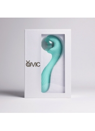 Бирюзовый вибромассажёр с деликатными токами - Youvic - купить с доставкой в Туле