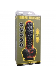 Черно-красная мини-машина на присоске Tendril Thruster - 21,6 см. - Doc Johnson - купить с доставкой в Туле