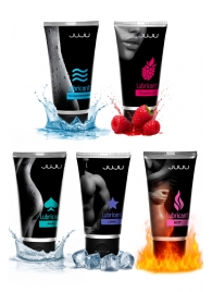 Набор из 5 лубрикантов JUJU (увлажняющий, Hot+, Long, Anal, малина) - JuJu - купить с доставкой в Туле