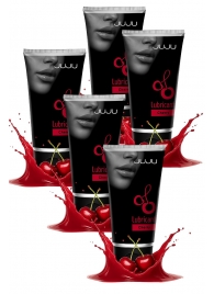 Набор из 5 съедобных лубрикантов JUJU со вкусом вишни - JuJu - купить с доставкой в Туле