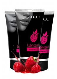 Набор из 3 съедобных лубрикантов JUJU со вкусом малины - JuJu - купить с доставкой в Туле