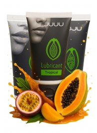 Набор из 3 съедобных лубрикантов JUJU со вкусом тропических фруктов - JuJu - купить с доставкой в Туле