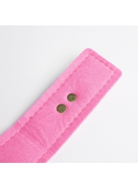 Черно-розовый ошейник с золотистой фурнитурой - Crazy Handmade - купить с доставкой в Туле