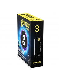 Супертонкие презервативы Ganzo Invisible - 3 шт. - Ganzo - купить с доставкой в Туле