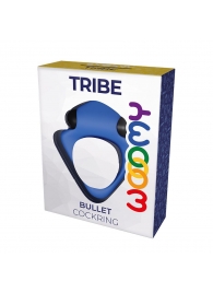 Синее эрекционное кольцо Wooomy Tribeс с вибрацией - Adrien Lastic - в Туле купить с доставкой