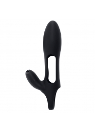 Черная насадка на пенис с вибрацией Nautilus - Zero Tolerance - в Туле купить с доставкой