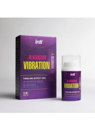 Стимулирующий гель с эффектом вибрации Blackberry Vibration - 15 мл. - INTT - купить с доставкой в Туле