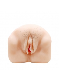 Телесный мастурбатор-вагина с оволосением и вибрацией - Baile - в Туле купить с доставкой