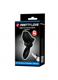 Черное эрекционное кольцо с вибрацией Adrien - Baile - в Туле купить с доставкой