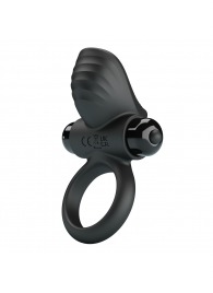 Черное эрекционное кольцо с вибрацией Adrien - Baile - в Туле купить с доставкой
