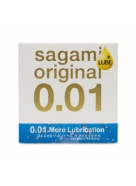 Увлажнённый презерватив Sagami Original 0.01 Extra Lub - 1 шт. - Sagami - купить с доставкой в Туле