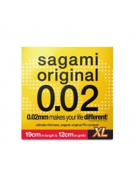 Презерватив увеличенного размера Sagami Original 0.02 XL-size - 1 шт. - Sagami - купить с доставкой в Туле