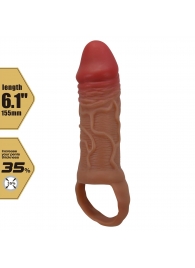 Реалистичная насадка на член Peirre - 15,5 см. - Baile - в Туле купить с доставкой