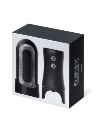 Набор Tenga Flip Zero Electronic Vibrotation: мастурбатор с вибрацией и устройство вращения - Tenga - в Туле купить с доставкой