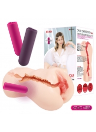 Мастурбатор-вагина с вибрацией Jenny Onahole edition 005 - KOKOS - в Туле купить с доставкой