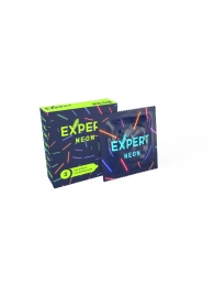Светящиеся в темноте презервативы Expert Neon - 3 шт. - Expert - купить с доставкой в Туле